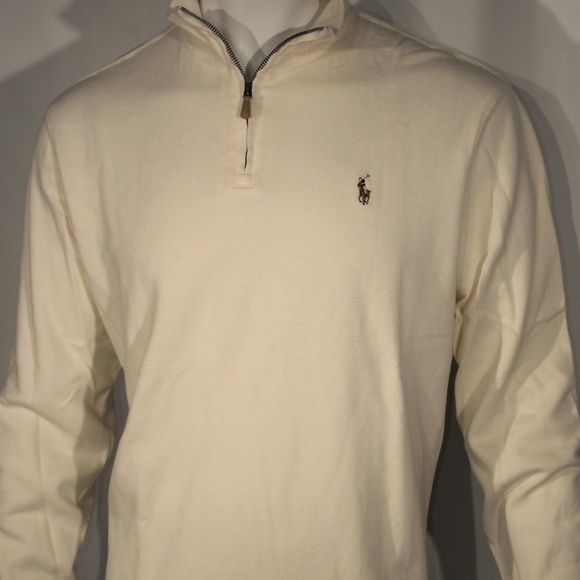 polo ralph lauren men's estate rib half zip sweater